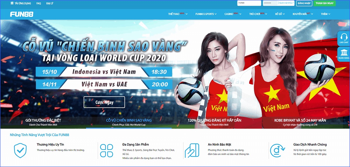 Hướng Dẫn Cách Cá Độ Bóng Đá Tại Fun88 – Kinh Nghiệm Chơi “Trên Cơ” Nhà Cái
